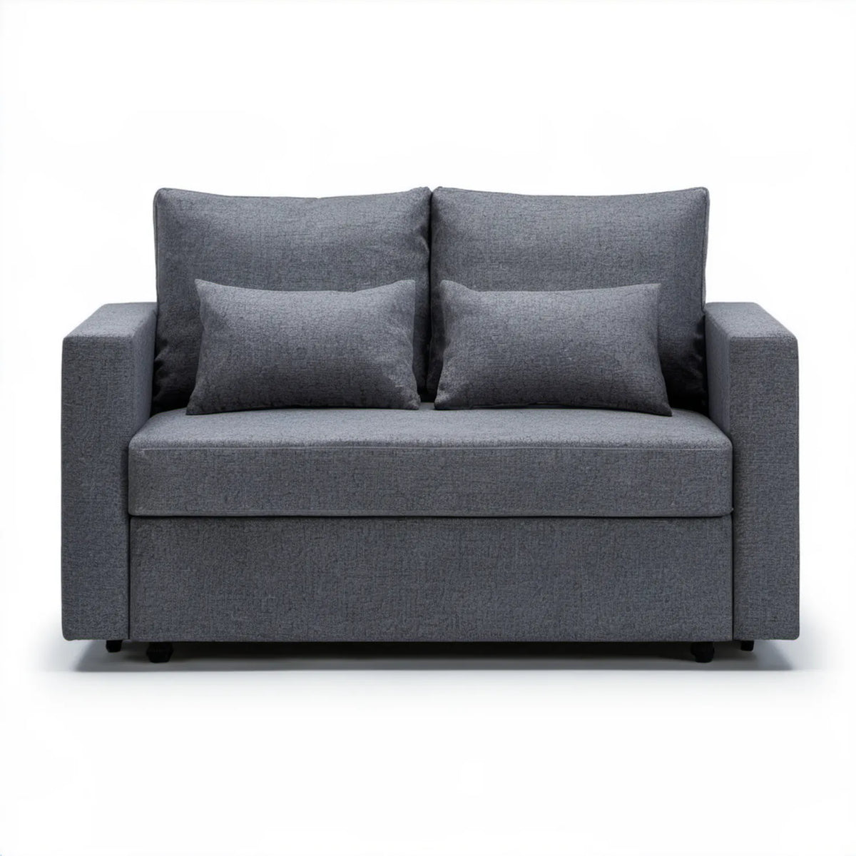 Sofa 2-osobowa ciemnoszara 160 x 90 x 85 cm